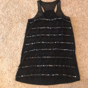 Black dress/tunic with sequence